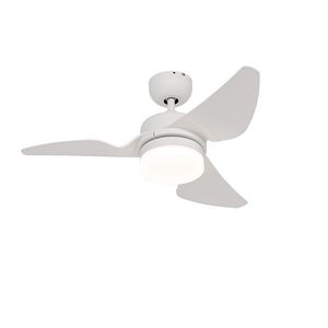 Stropný ventilátor biely 86, 7 cm vrátane LED stmievateľný s diaľkovým ovládaním - Yuki vyobraziť