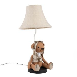Detská stolná lampa Medveď hnedý vrátane LED - Charles vyobraziť
