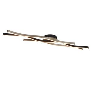 Design plafondlamp zwart met zilver incl. LED dimbaar - Blaze vyobraziť