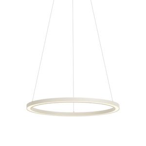 Dizajnové závesné svietidlo béžové 60 cm vrátane LED s 3-stupňovým stmievaním - Girello vyobraziť