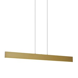 Moderné závesné svietidlo mosadzné vrátane LED 3-stupňové stmievateľné Easylift - Straight vyobraziť