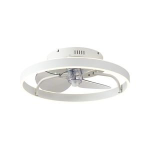 Stropný ventilátor biely 50 cm vrátane LED stmievateľný s diaľkovým ovládaním - Maddy vyobraziť