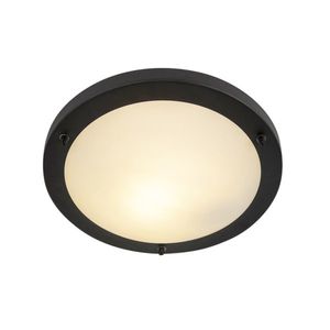 Moderné nástenné svietidlo čierne 31 cm IP44 - Yuma vyobraziť
