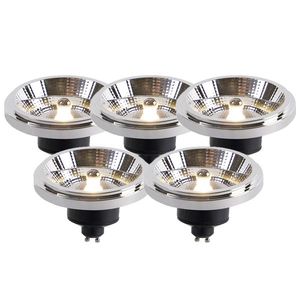 Sada 5 LED žiaroviek AR111 GU10 11W 2000K-3000K Stmievateľné do teplej vyobraziť