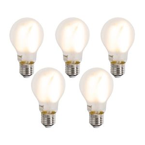 Sada 5 ks Inteligentné stmievateľné LED žiarovky E27 A60 matné 7W 806lm 2700-6500K vyobraziť