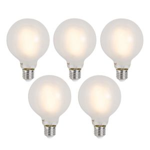 Sada 5 ks Inteligentné stmievateľné LED žiarovky E27 G95 matné 7W 806lm 2700-6500K vyobraziť
