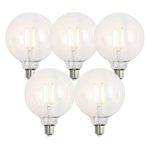 Sada 5 ks Inteligentné stmievateľné LED žiarovky E27 G125 číre 7W 806lm 2700-6500K vyobraziť