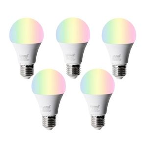 Sada 5 ks Inteligentné LED žiarovky E27 A60 matné RGBW 9W 806lm 2700-6500K vyobraziť