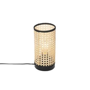 Rustikálna stolná lampa z ratanu - Kata vyobraziť