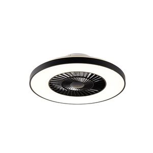 Stropný ventilátor čierny so hviezdnym efektom 60 cm vrátane LED stmievateľný s diaľkovým ovládaním - Climo vyobraziť