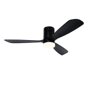 Stropný ventilátor čierny 132 cm vrátane LED stmievateľný s diaľkovým ovládaním - Sofia vyobraziť
