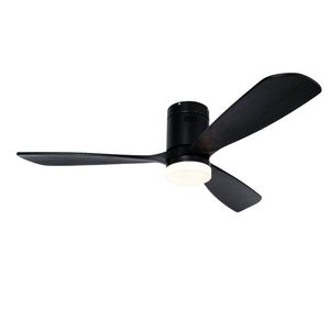 Inteligentný stropný ventilátor čierny 132 cm vrátane LED stmievateľný s diaľkovým ovládaním - Sofia vyobraziť