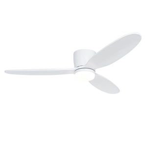 Inteligentný stropný ventilátor biely 132 cm vrátane LED stmievateľného v Kelvinoch s diaľkovým ovládaním - Sofio vyobraziť