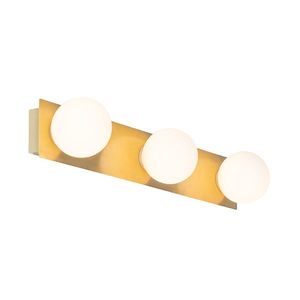 Moderná nástenná lampa zlatá 48 cm IP44 3-svetlo - Cederic vyobraziť