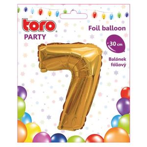 Balónik fóliový TORO číslica 7 30cm vyobraziť