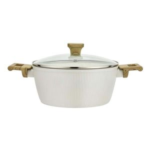 Kastról s pokrievkou KITCHISIMO Bianco 24cm nepriľnavý povrch vyobraziť