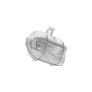 SOK-60/B - Vonkajší stropné svietidlo OVAL KOV 1xE27/60W/230V biela vyobraziť