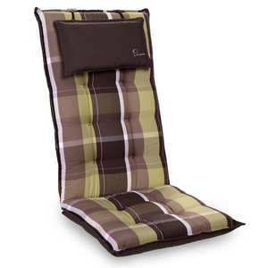 Blumfeldt Sylt, čalúnená podložka, podložka na stoličku, podložka na vyššie polohovacie kreslo, vankúš, polyester, 50 × 120 × 9 cm vyobraziť