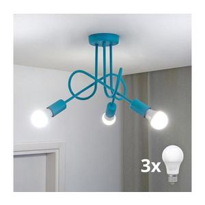 LED Detský prisadený luster OXFORD 3xE27/15W/230V modrý W-2016/3 TRQ vyobraziť
