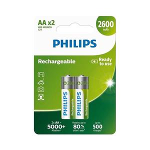 Philips R6B2A260/10 - 2 ks nabíjateľné AA batérie MULTILIFE NiMH 1, 2V 2600 mAh Phil-R6B2A260/10 vyobraziť
