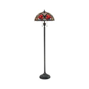 Elstead QZ-LARISSA-FL - Stojacia lampa Tiffany LARISSA 2xE27/100W/230V QZ-LARISSA-FL vyobraziť