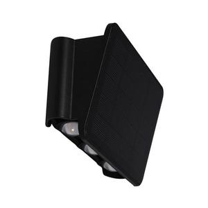 LED Solárne nástenné svietidlo ALF LED/4W/1300 mAh 3000K IP54 čierna EKO9099 vyobraziť