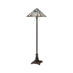 Elstead Quoizel QZ-MAYBECK-FL - Stojacia lampa Tiffany MAYBECK 2xE27/60W/230V QZ-MAYBECK-FL vyobraziť