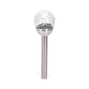 B.V. - LED solárna lampa LED/0, 006W/1, 2V 37, 8cm chróm 2700K IP44 B10201NM6 vyobraziť
