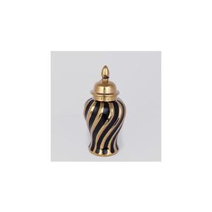 Eurolamp Keramická dóza 30x14, 8 cm zlatá/čierna 752-20034 vyobraziť