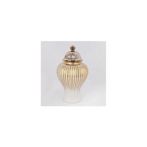 Eurolamp Keramická dóza 35x18, 5 cm zlatá/biela 752-20194 vyobraziť