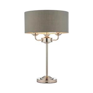 Endon 99149 - Stolná lampa HIGHCLERE 3xE14/18W/230V šedá/lesklý chróm 99149 vyobraziť