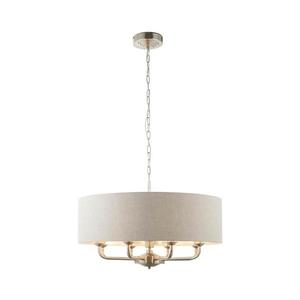 Endon 99152 - Luster na reťazi HIGHCLERE 8xE14/40W/230V šedá/matný chróm 99152 vyobraziť