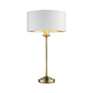 Endon 104054 - Stolná lampa HIGHCLERE 1xE14/7W/230V biela/mosadz pr. 25 cm 104054 vyobraziť
