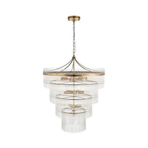 Endon 112576 - Luster na reťazi MARIETTA 16xE14/6W/230V mosadz/číra 112576 vyobraziť