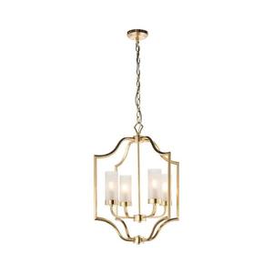 Endon 81914 - Závesný luster EDREA na reťazi 4xE14/6W/230V mosadz 81914 vyobraziť