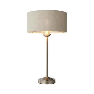 Endon 100646 - Stolná lampa HIGHCLERE 1xE14/7W/230V béžová/matný chróm 100646 vyobraziť