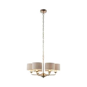 Endon 99151 - Luster na reťazi HIGHCLERE 6xE14/28W/230V sivá/matný chróm 99151 vyobraziť
