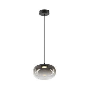 LED Luster na lanku VASO LED/4W/230V pr. 18 cm čierna/dymová ML1397 vyobraziť