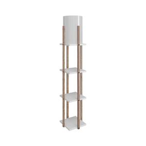 Stojacia lampa s poličkami NORA 1xE27/40W/230V hnedá/biela 390FLH1146 vyobraziť