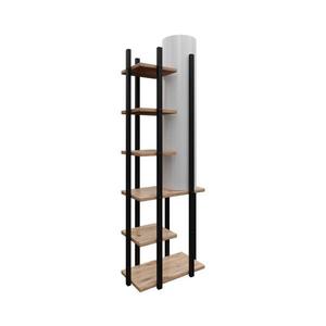 Stojacia lampa s poličkami MODA DOR 1xE27/40W/230V čierna/hnedá 390FLH2155 vyobraziť