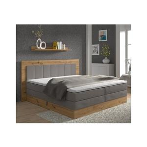 Boxspringová posteľ JASMINE 180x200 cm, sivá, s matracmi, topperom a úložným priestorom 04KTCLU506P180V1S1UR3 vyobraziť