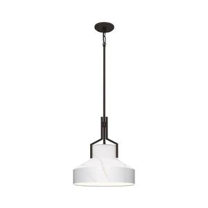 Elstead Quoizel QZ-BRECKEN-2P-OZ-ABG - Luster BRECKEN 2xE27/60W/230V čierny/mramorový dekor QZ-BRECKEN-2P-OZ-ABG vyobraziť