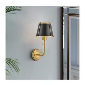 Elstead Hinkley HK-CLARKE1-BR-BK - Nástenná lampa CLARKE 1xE27/40W/230V mosadz/čierna HK-CLARKE1-BR-BK vyobraziť