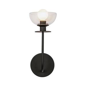 Elstead Alora Mood ALM-SYLVIA-1WB-BK-CL - Nástenná lampa SYLVIA 1xE14/40W/230V čierna ALM-SYLVIA-1WB-BK-CL vyobraziť