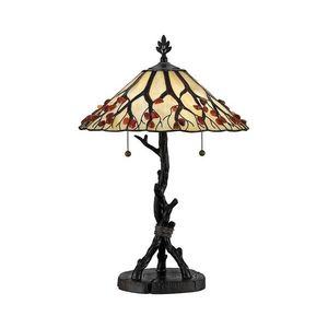 Elstead Quoizel QZ-WHISPERING-TL-VB - Stolová lampa Tiffany WHISPERING 2xE27/60W/230V QZ-WHISPERING-TL-VB vyobraziť