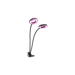 LED stolná lampa s klipom pre pestovanie VITARO 2xLED/4W/230V čierna 004015 vyobraziť