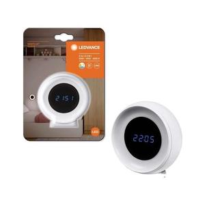 Ledvance LED digitálne hodiny NIGHTLUX s podsvietením 0, 3W/5V, 3000-6500K 8590828002178 vyobraziť