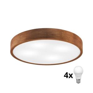 BRILAGI - LED stropné svietidlo CARVALHO 4xE27/60W/230V dub čerešňa pr. 57, 5 cm 8590828002154 vyobraziť