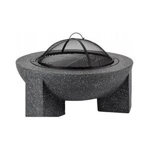 Estilo Home Prenosné ohnisko s roštom 79, 5x38 cm, čierna/tmavá žula 5905623250670 vyobraziť