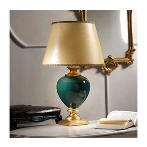 ONLI - Stolná lampa AMADEUS 1xE27/15W/230V 72 cm zelená/zlatá 225/GV vyobraziť